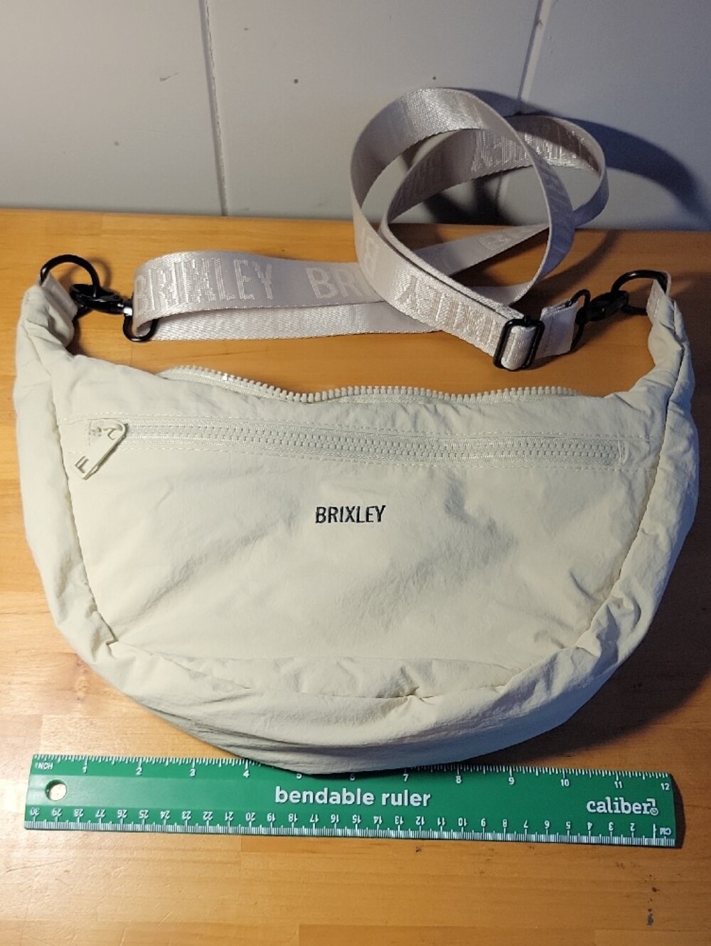 BRIXLEY Crescent Crossbody Bag in Ivory - Picture 8 of 11